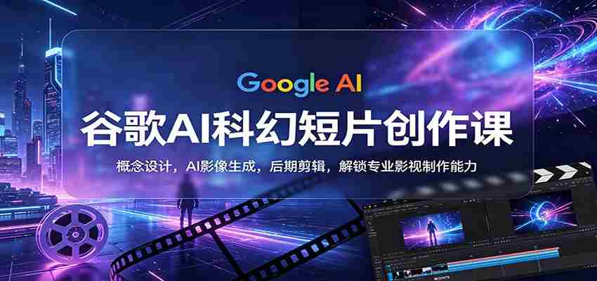谷歌AI科幻短片创作课：概念设计，AI影像生成，后期剪辑，解锁专业影视制作能力-任任的小木屋 - 热点知汇