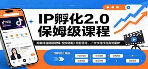 IP孵化2.0保姆级课程:拆解抖音底层逻辑+定位选题+拍剪落地,小白快速打造高流量IP-任任的小木屋 - 热点知汇