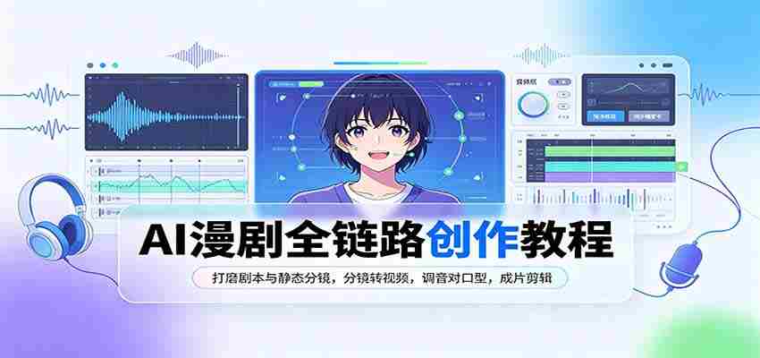 全面掌握AI漫剧创作：剧本打磨与分镜设计，静态转动态，音效配对，精剪成片攻略-任任的小木屋 - 热点知汇