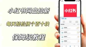网盘拉新【小红书玩法】拉新的人群都是女性群体每天稳定賺个百来块稳稳的-任任的小木屋 - 热点知汇