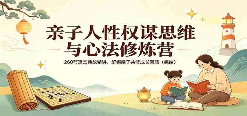 亲子人性权谋思维与心法修炼营：260节寓言典故精讲，解锁亲子共修成长智慧（完结）-任任的小木屋 - 热点知汇