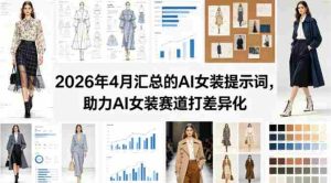 2026年4月汇总的AI女装提示词，助力AI女装赛道打差异化-任任的小木屋 - 热点知汇