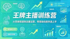 抖音王牌主播训练营,从思维搭建到流量运营,零基础也能快速上手-任任的小木屋 - 热点知汇