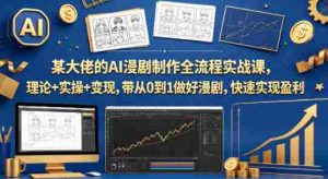 某大佬的AI漫剧制作全流程实战课,理论+实操+变现,带从0到1做好漫剧,快速实现盈利-任任的小木屋 - 热点知汇
