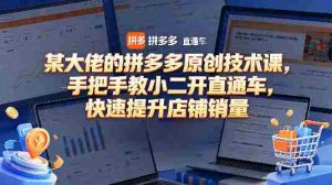 某大佬的拼多多原创技术课，手把手教小二开直通车，快速提升店铺销量-任任的小木屋 - 热点知汇