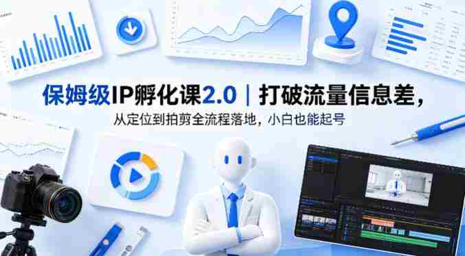 保姆级IP孵化课2.0｜打破流量信息差，从定位到拍剪全流程落地，小白也能起号-任任的小木屋 - 热点知汇
