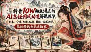 揭秘抖音热门博主：AI助阵，解锁国风动漫制作全攻略——剧本、分镜、生图、配音、剪辑一网打尽-任任的小木屋 - 热点知汇