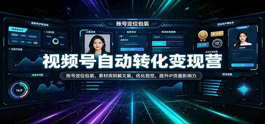短视频变现攻略营：打造精准账号形象，解析素材库文案技巧，视觉优化升级，增强IP流量效应-任任的小木屋 - 热点知汇