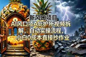 新风口项目AI庇护所视频拆解，自动实操流程，小白0成本直接抄作业-任任的小木屋 - 热点知汇