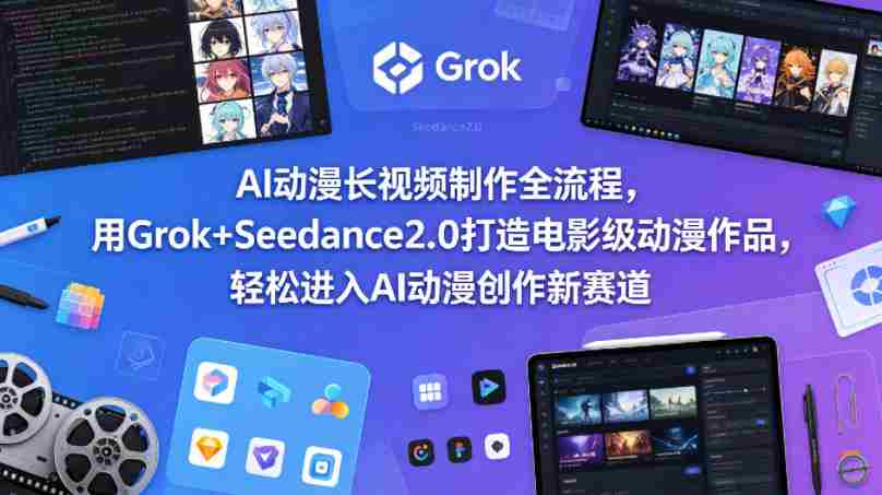 AI动漫长视频制作全流程，用Grok+Seedance2.0打造电影级动漫作品，轻松进入AI动漫创作新赛道-任任的小木屋 - 热点知汇
