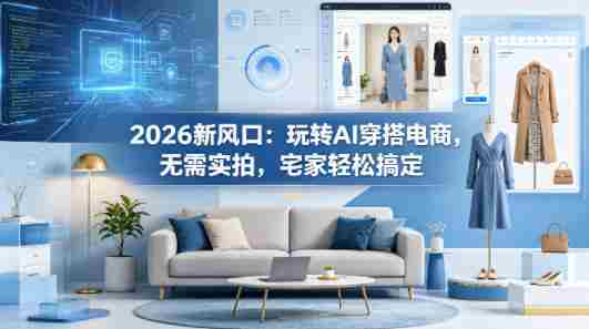 2026新风口：玩转AI穿搭电商，无需实拍，宅家轻松搞定-任任的小木屋 - 热点知汇