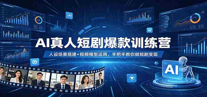 AI真人短剧爆款训练营:人设场景搭建+视频模型运用,手把手教你做短剧变现-任任的小木屋 - 热点知汇