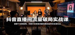 抖音直播间流量破局实战课：破解个位数困局，详解打标签破流量池撬动自然流全套玩法-任任的小木屋 - 热点知汇