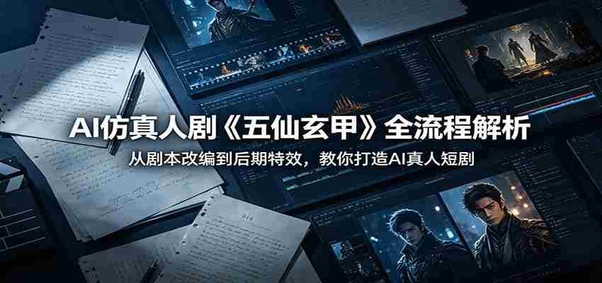 AI仿真人剧《五仙玄甲》全流程解析:从剧本改编到后期特效,教你打造AI真人短剧-任任的小木屋 - 热点知汇