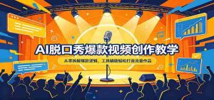 AI脱口秀爆款视频创作教学：从零拆解爆款逻辑，工具辅助轻松打造流量作品-任任的小木屋 - 热点知汇