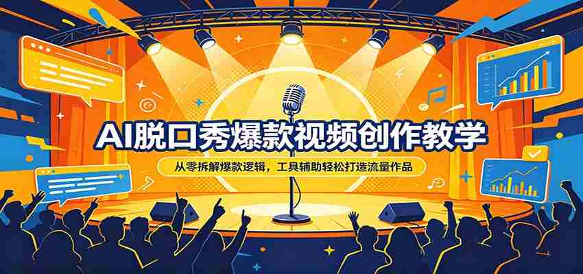 AI脱口秀爆款视频创作教学：从零拆解爆款逻辑，工具辅助轻松打造流量作品-任任的小木屋 - 热点知汇