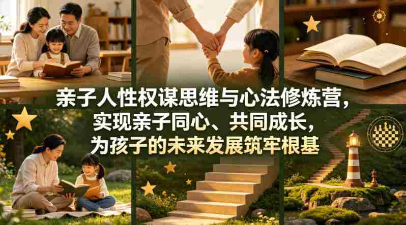 亲子人性权谋思维与心法修炼营，实现亲子同心、共同成长，为孩子的未来发展筑牢根基【音频】-任任的小木屋 - 热点知汇