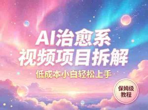 AI治愈系视频项目拆解，低成本小白轻松上手，保姆级教程-任任的小木屋 - 热点知汇