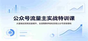 公众号流量主实战特训课:从基础运营到流量提升,全流程教学轻松实现公众号变现增收-任任的小木屋 - 热点知汇