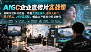 颠覆传统影视制作！AIGC实战培训，深度解析大模型编导技巧、数字人制作艺术、美学镜头捕捉与AI特效后期，轻松打造低成本商业级宣传片-任任的小木屋 - 热点知汇