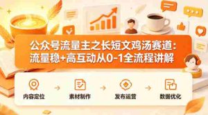 公众号流量主之长短文鸡汤赛道，流量稳+高互动，从0-1全流程讲解-任任的小木屋 - 热点知汇