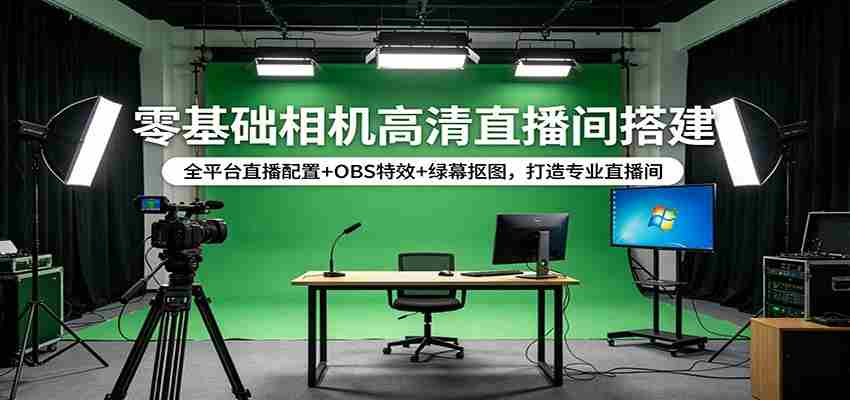 零基础相机高清直播间搭建：全平台直播配置+OBS特效+绿幕抠图，打造专业直播间-任任的小木屋 - 热点知汇