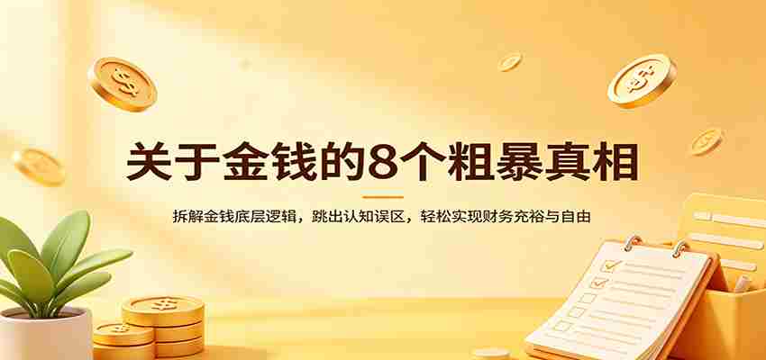 关于金钱的8个粗暴真相：拆解金钱底层逻辑，跳出认知误区，轻松实现财务充裕与自由-任任的小木屋 - 热点知汇