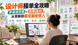 设计师副业秘籍:零水印设计订单攻略,多途径吸客谈价,开启稳定副业收入之路-任任的小木屋 - 热点知汇
