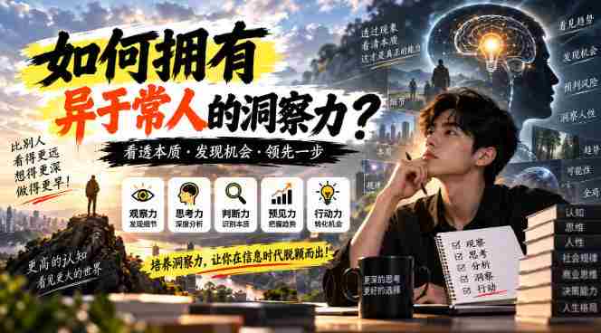 揭秘独到视角：探秘如何打造超越常人的洞察力？-任任的小木屋 - 热点知汇