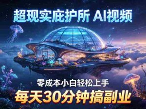 超现实庇护所AI视频项目拆解，零成本小白轻松上手，每天30分钟搞副业-任任的小木屋 - 热点知汇