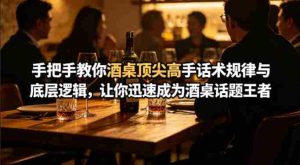 付费文章：手把手教你酒桌顶尖高手话术规律与底层逻辑，让你迅速成为酒桌话题王者(二十年全网独家经验分享)-任任的小木屋 - 热点知汇