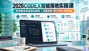 2026Codex智能落地实操课,全场景业务自动化提效,技能封装+接口开发+项目实战-任任的小木屋 - 热点知汇