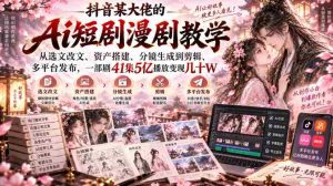揭秘抖音AI剧作大师:从剧本改编到多平台发布,41集剧集5亿播放量,轻松变现数万元-任任的小木屋 - 热点知汇