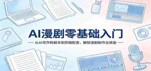 AI漫剧零基础入门:从AI写作转剧本到剪辑配音,解锁漫剧制作全技能-任任的小木屋 - 热点知汇