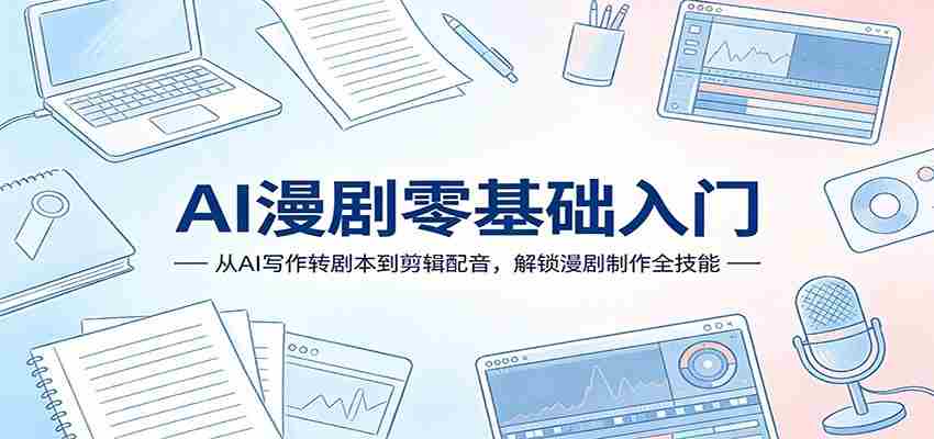 AI漫剧零基础入门：从AI写作转剧本到剪辑配音，解锁漫剧制作全技能-任任的小木屋 - 热点知汇