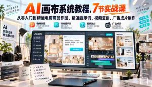 揭秘AI绘图神器:7堂实战课程,助你从新手蜕变为电商美图大师!掌握精准关键词、视频复制、广告片制作技巧-任任的小木屋 - 热点知汇