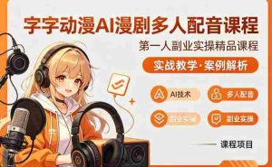 字字动漫AI漫剧多人配音课程,实战教学,案例解析-任任的小木屋 - 热点知汇