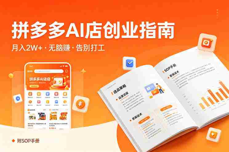 开一家拼多多AI店，月入2W+，无脑賺，告别打工，附SOP手册-任任的小木屋 - 热点知汇