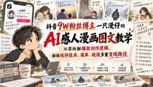 漫仔抖音达人分享AI绘画技巧，揭秘爆款制作秘诀，探索多元化盈利之道-任任的小木屋 - 热点知汇