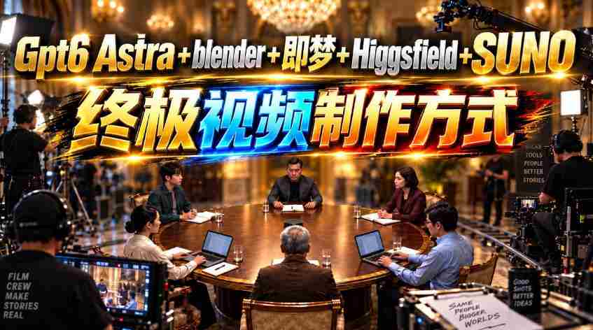 揭开GPT-6与Suno的神秘面纱：Astra、Blender、即梦、Higgsfield联手打造视频制作新纪元！-任任的小木屋 - 热点知汇