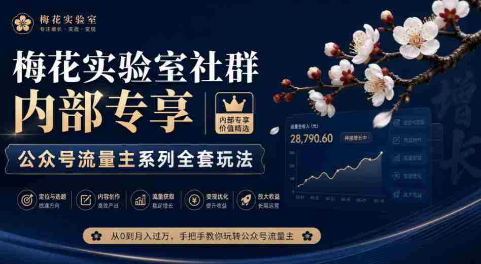 梅花实验室独家揭秘：公众号流量主全攻略大放送-任任的小木屋 - 热点知汇
