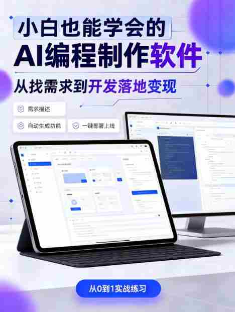 手把手教会你ai编程制作软件到变现全路径，零基础小白轻松上手，从找需求到开发落地变现【揭秘】-任任的小木屋 - 热点知汇