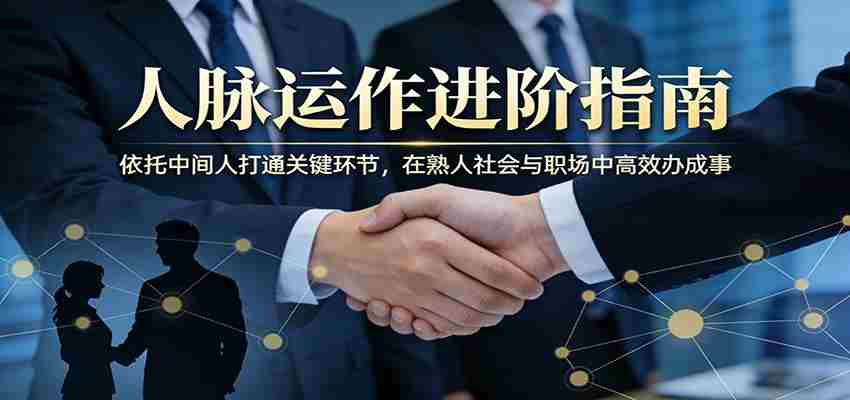付费文章：人脉运作进阶指南，依托中间人打通关键环节，在熟人社会与职场中高效办成事-任任的小木屋 - 热点知汇