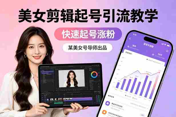 某美女号导师出品：美女剪辑起号引流教学，快速起号涨粉-任任的小木屋 - 热点知汇