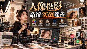 深度解析】人像摄影全攻略：色彩美学、构图布光技巧、镜头操作秘籍，PS后期精修调色，作品创作与自媒体运营一网打尽-任任的小木屋 - 热点知汇