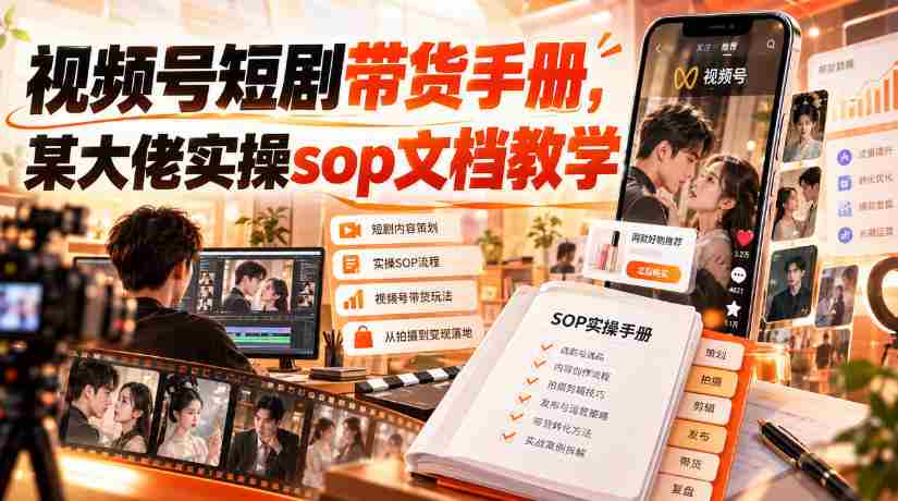 揭秘视频号短剧带货攻略：业界大佬亲授实操SOP秘籍-任任的小木屋 - 热点知汇