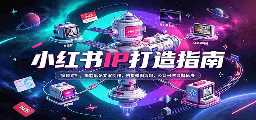 小红书IP打造指南：赛道对标，爆款笔记文案创作，拍摄修图剪辑，公众号与口播玩法-任任的小木屋 - 热点知汇