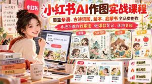 探索小红书AI绘图新境界：全方位学习条漫、古风插图、绘本创作，实战攻略助你挖掘热门领域，打造爆款笔记，实现盈利变现-任任的小木屋 - 热点知汇