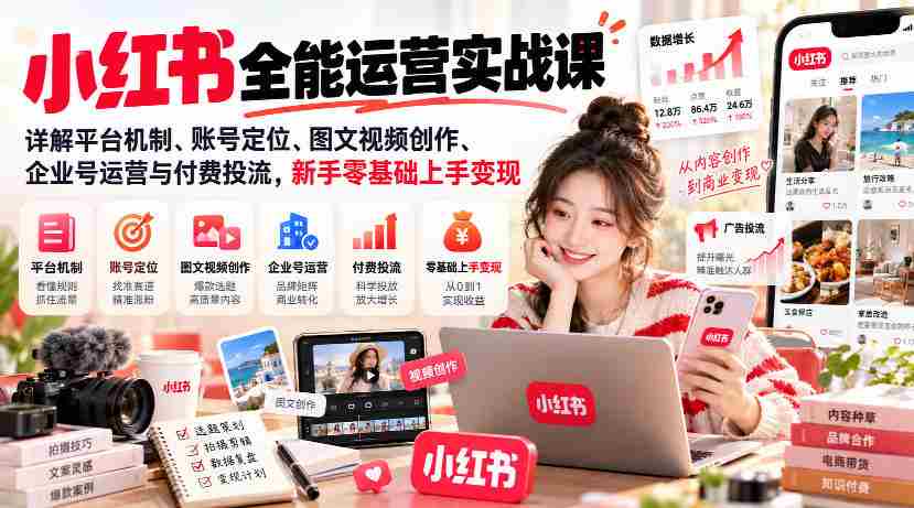 深度解析小红书全攻略：揭秘运营奥秘，从账号定位到变现技巧，新手轻松掌握变现之道-任任的小木屋 - 热点知汇