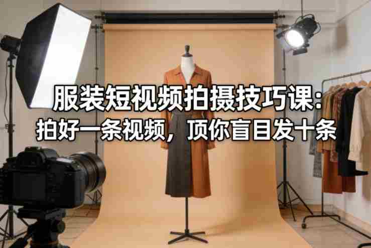 服装短视频拍摄技巧课：拍好一条视频，顶你盲目发十条-任任的小木屋 - 热点知汇